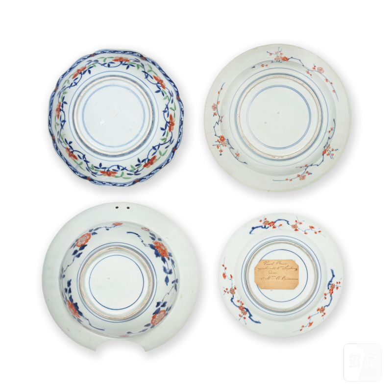 江戶時代 十七世紀 伊萬里盤四件 | A GROUP OF FOUR IMARI DISHES - 图4